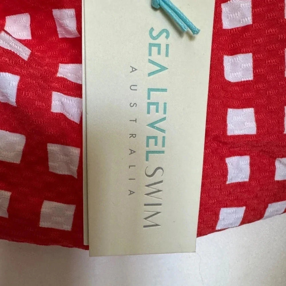 NWT Sea Level Le Damier Blouson Multifit Singlet Orange Red Size US 8 - Picture 5 of 9